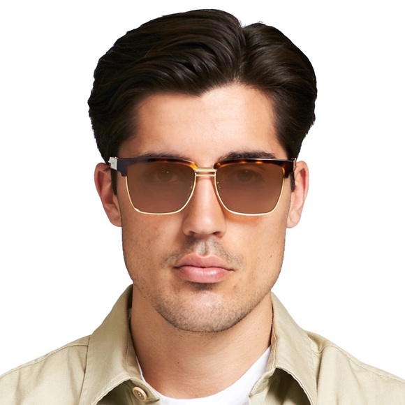 GUCCI SUNGLASSES GG0603S YELLOW SEE THROUGH MENS CLUBMASTER STYLE RX ABLE - Picture 14 of 16